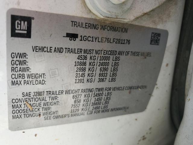 2020 CHEVROLET SILVERADO - 1GC1YLE76LF281176