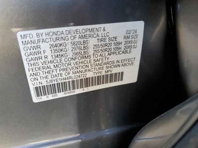 2024 ACURA MDX TECHNO 5J8YE1H44RL024722