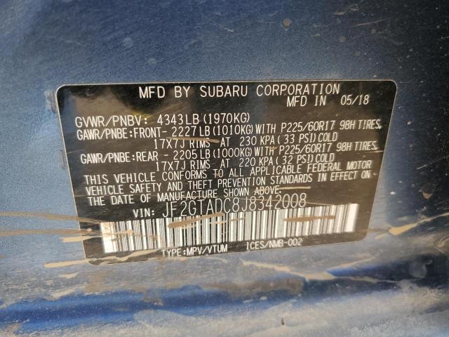 2018 SUBARU CROSSTREK JF2GTADC8J8342008