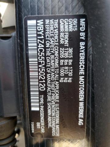 2015 BMW I3 REX WBY1Z4C55FV502120