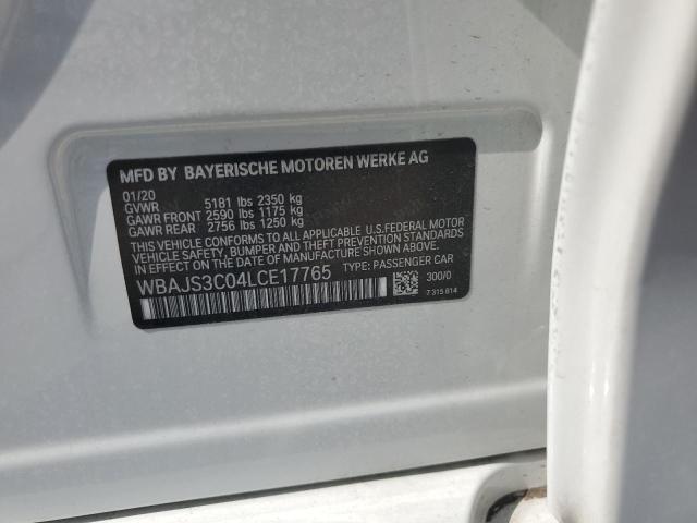 2020 BMW 540 XI WBAJS3C04LCE17765