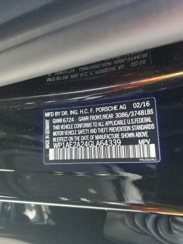 2016 PORSCHE CAYENNE SE WP1AE2A24GLA64339