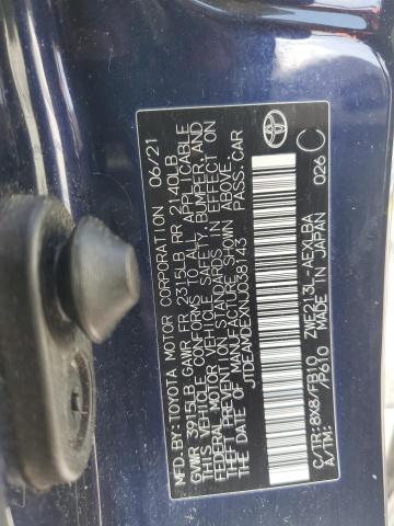 2022 TOYOTA COROLLA LE JTDEAMDEXNJ038143