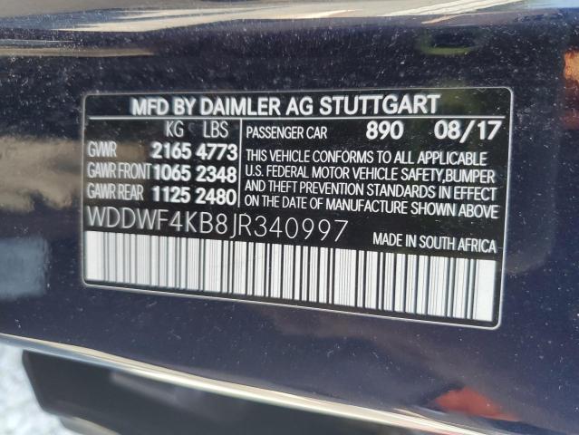 2018 MERCEDES-BENZ C 300 4MAT WDDWF4KB8JR340997
