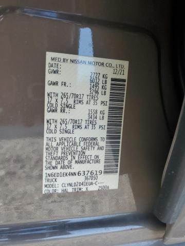 2022 NISSAN FRONTIER S #3262360488