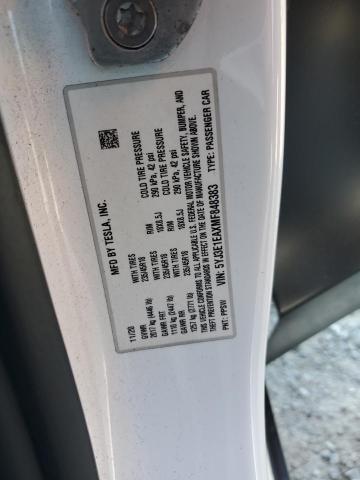 2021 TESLA MODEL 3 5YJ3E1EAXMF848383