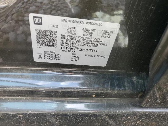2022 GMC SIERRA K25 - 1GT49PEY1NF347551