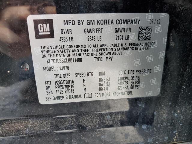 2020 CHEVROLET TRAX 1LT - KL7CJLSBXLB011488