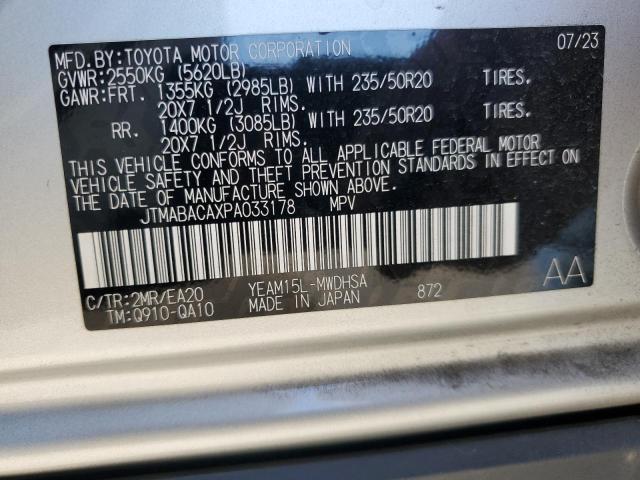 2023 TOYOTA BZ4X XLE JTMABACAXPA033178