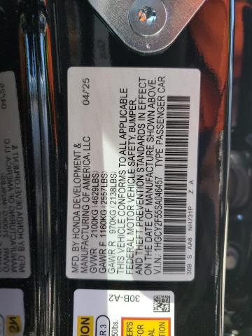 2025 HONDA ACCORD HYB 1HGCY2F55SA046457