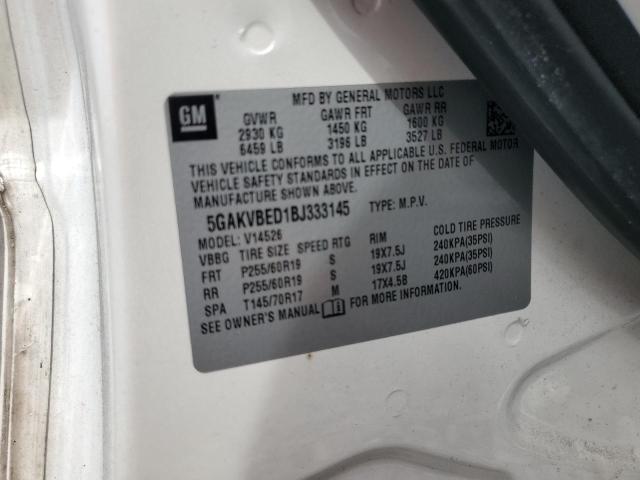 2011 BUICK ENCLAVE CX - 5GAKVBED1BJ333145