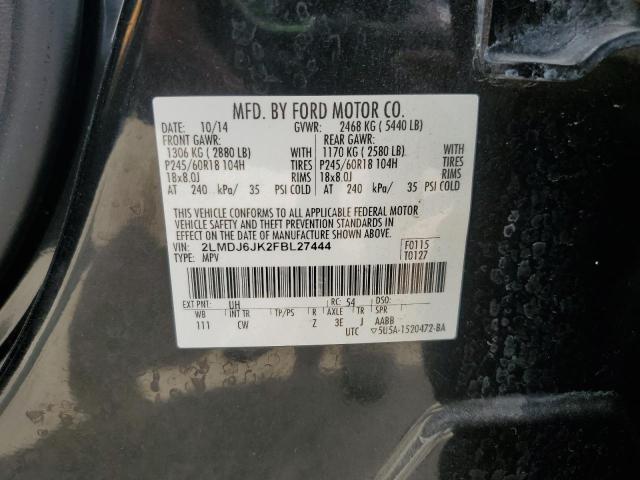 2015 LINCOLN MKX 2LMDJ6JK2FBL27444