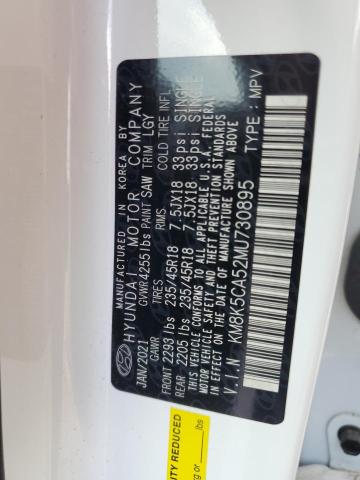2021 HYUNDAI KONA ULTIM KM8K5CA52MU730895