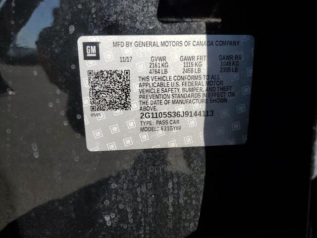 2018 CHEVROLET IMPALA LT 2G1105S36J9144113