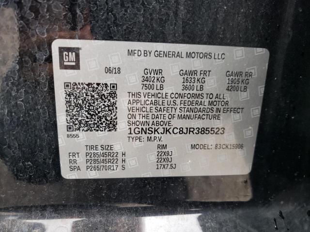 2018 CHEVROLET SUBURBAN K1500 PREMIER 1GNSKJKC8JR385523