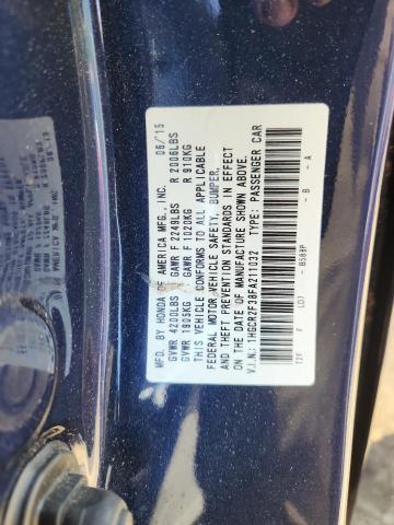 2015 HONDA ACCORD LX 1HGCR2F38FA211032