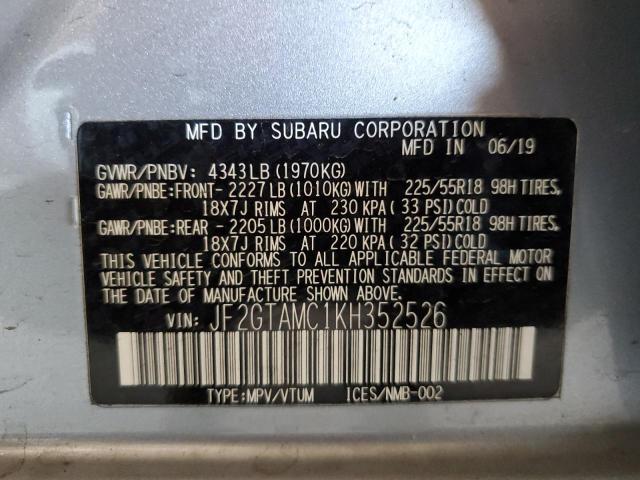 2019 SUBARU CROSSTREK JF2GTAMC1KH352526