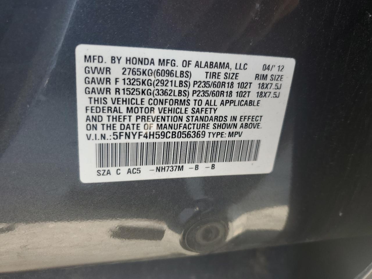 HONDA PILOT EXL