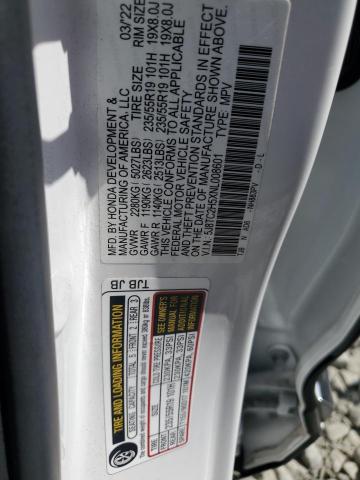 2022 ACURA RDX TECHNO 5J8TC2H5XNL008601