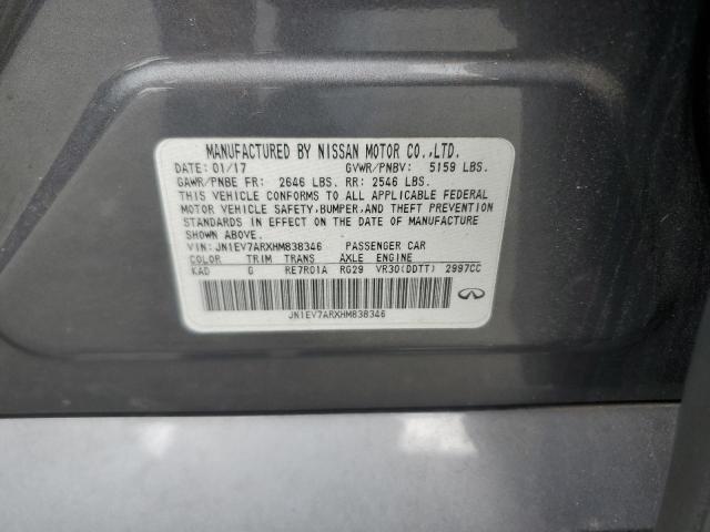 2017 INFINITI Q50 PREMIUM - JN1EV7ARXHM838346