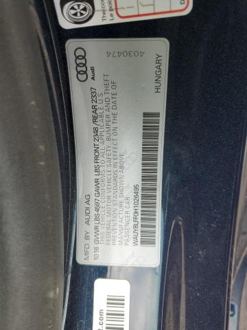 2017 AUDI A3 PREMIUM WAUY8LFF0H1026495