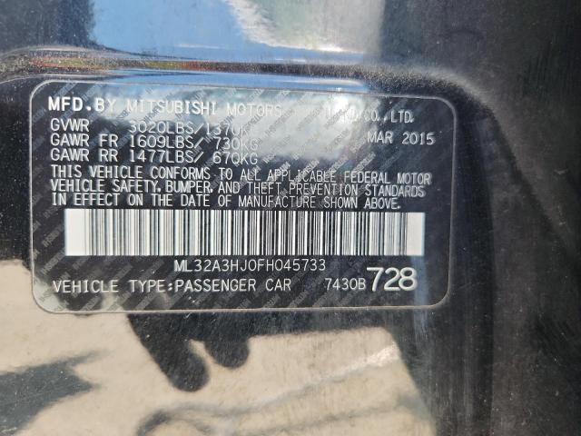 2015 MITSUBISHI MIRAGE DE ML32A3HJ0FH045733
