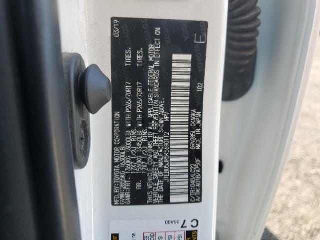2019 TOYOTA 4RUNNER SR JTEBU5JR5K5690112