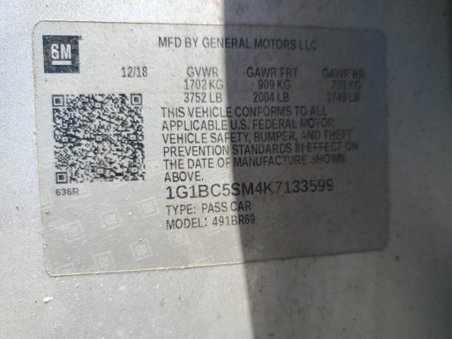 2019 CHEVROLET CRUZE LS 1G1BC5SM4K7133599