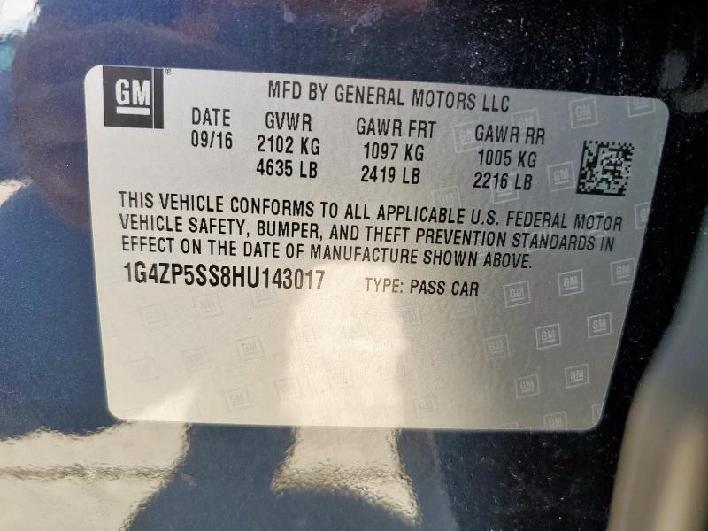 2017 BUICK LACROSSE ESSENCE - 1G4ZP5SS8HU143017