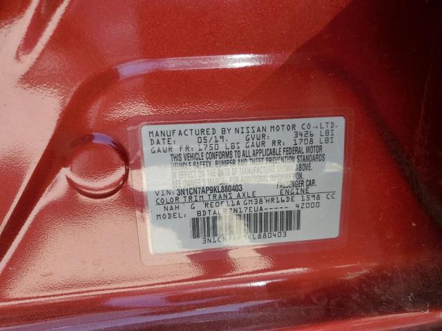 2019 NISSAN VERSA S - 3N1CN7AP9KL880403