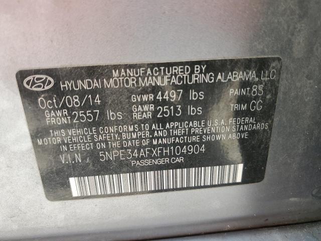 2015 HYUNDAI SONATA SPO 5NPE34AFXFH104904