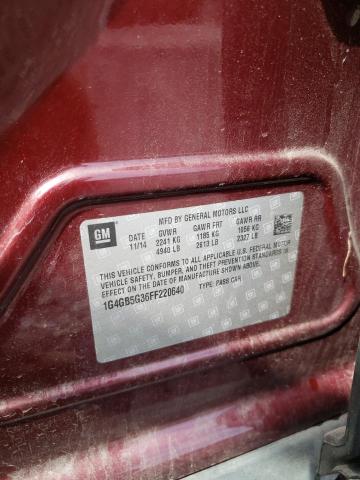 2015 BUICK LACROSSE 1G4GB5G36FF220640