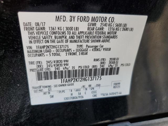 2017 FORD TAURUS SHO 1FAHP2KT2HG137175