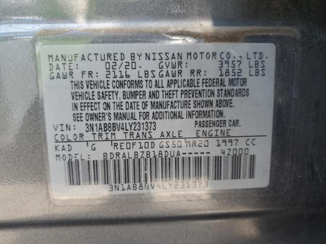 2020 NISSAN SENTRA S - 3N1AB8BV4LY231373