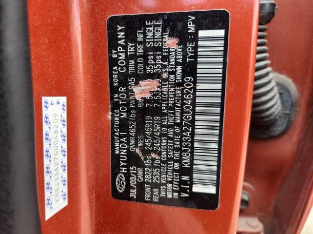 2016 HYUNDAI TUCSON LIM - KM8J33A27GU046209