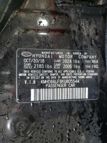 2019 HYUNDAI ELANTRA SE - KMHD84LF8KU805544