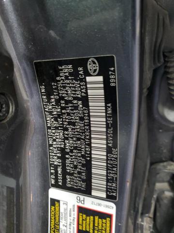 2012 TOYOTA CAMRY BASE - 4T4BF1FK8CR189467