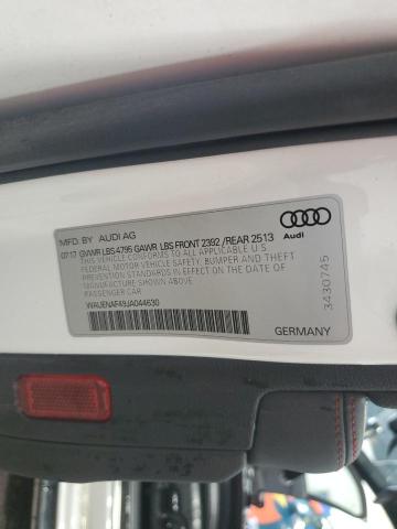 2018 AUDI A4 PREMIUM WAUENAF49JA044630