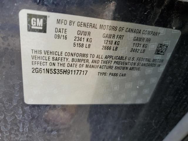 2017 CADILLAC XTS LUXURY 2G61N5S35H9117717