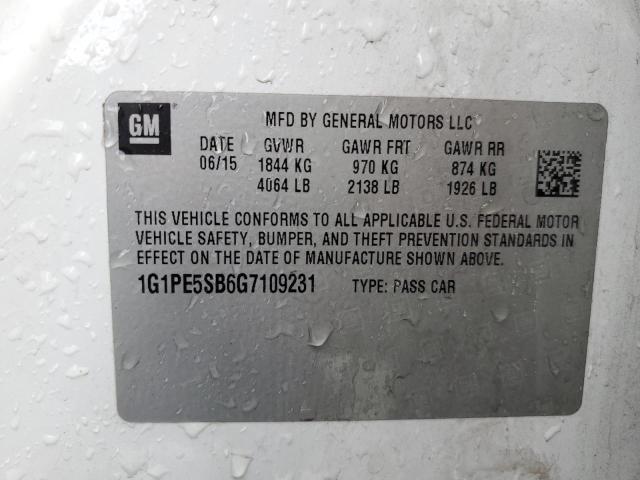 2016 CHEVROLET CRUZE LIMI 1G1PE5SB6G7109231