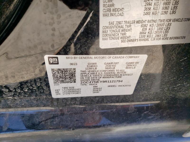 2024 CHEVROLET SILVERADO 2GC4YNEY9R1121794