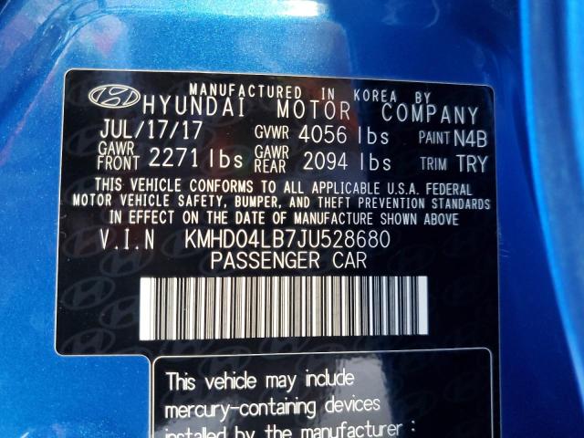 2018 HYUNDAI ELANTRA SP KMHD04LB7JU528680