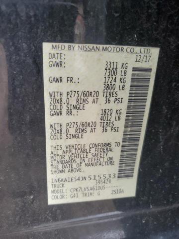 2018 NISSAN TITAN SV 1N6AA1E54JN515533