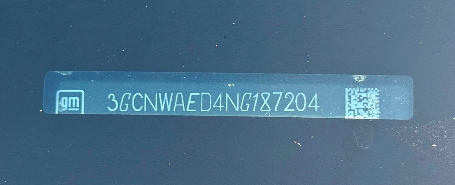 2022 CHEVROLET SILVERADO - 3GCNWAED4NG187204