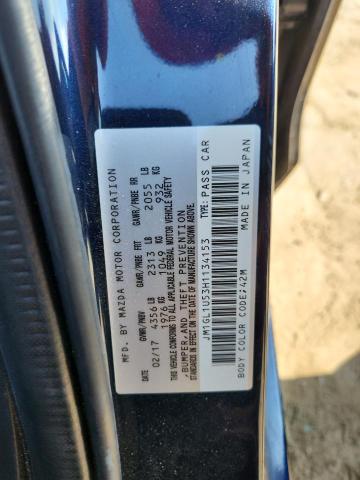 2017 MAZDA 6 SPORT JM1GL1U53H1134153