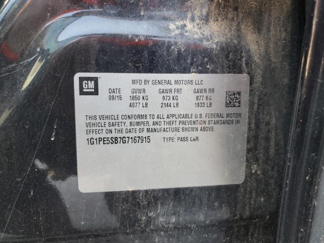 2016 CHEVROLET CRUZE LIMI 1G1PE5SB7G7167915