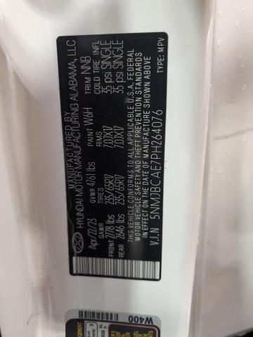 2023 HYUNDAI TUCSON SEL 5NMJBCAE7PH264076