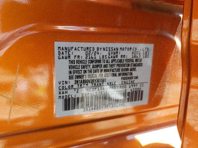 2024 NISSAN SENTRA SR 3N1AB8DV3RY301581