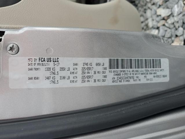 2017 DODGE GRAND CARAVAN SXT 2C4RDGCGXHR780782
