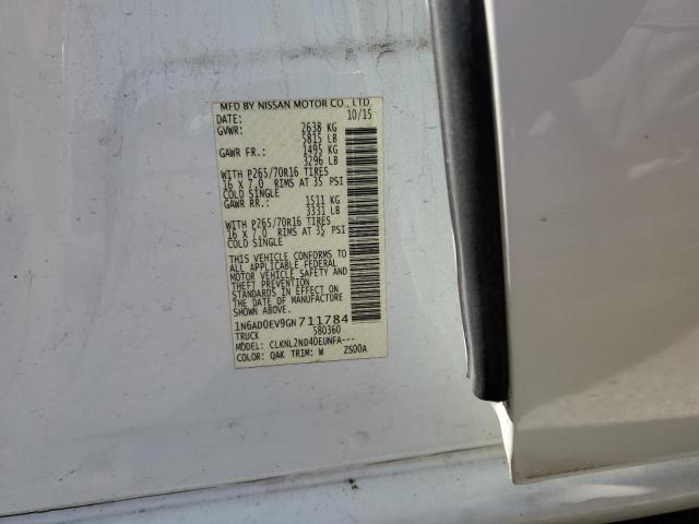 2016 NISSAN FRONTIER S - 1N6AD0EV9GN711784
